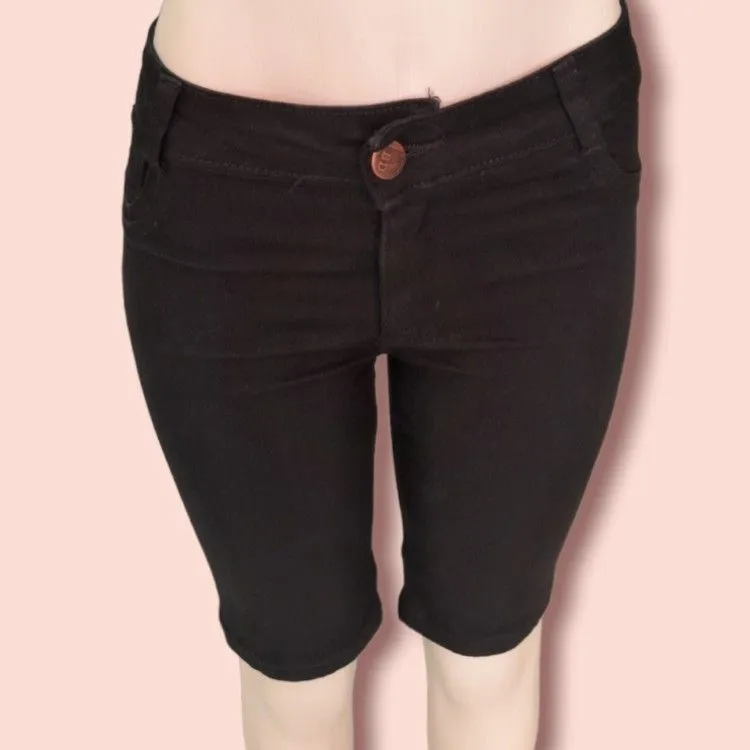 Bermuda jeans feminina comprida