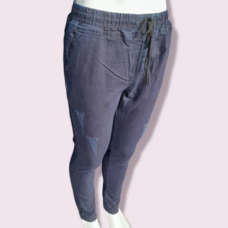 Calça jogar masculino azul escuro