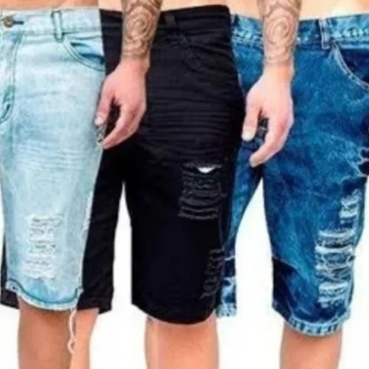 Bermuda jeans masculino