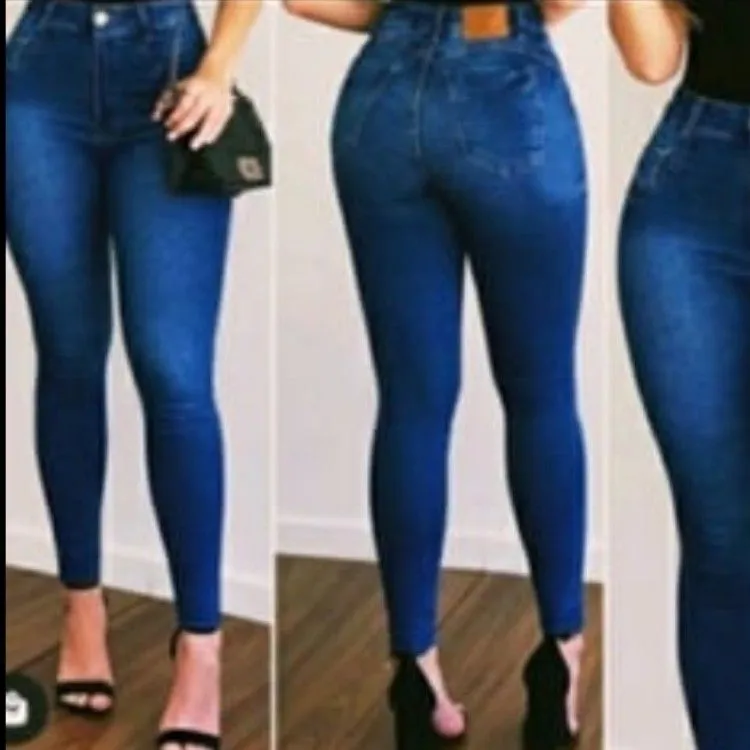 Calça jeans feminina com elastano