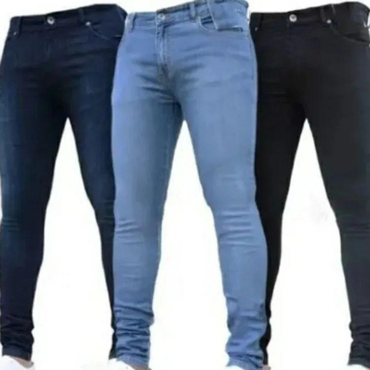 Calca jeans masculina com elastano