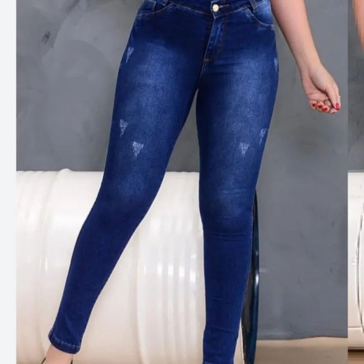 Calça jeans feminina com elastano