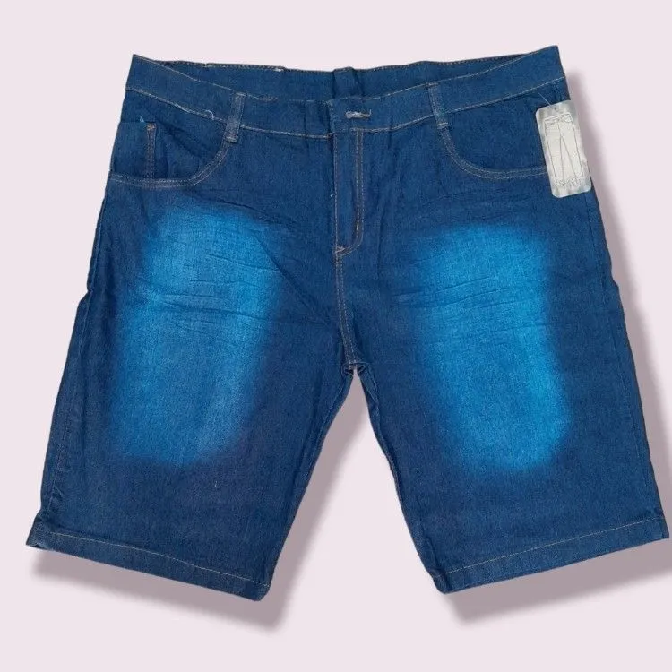 Bermuda jeans masculino tamanho plus