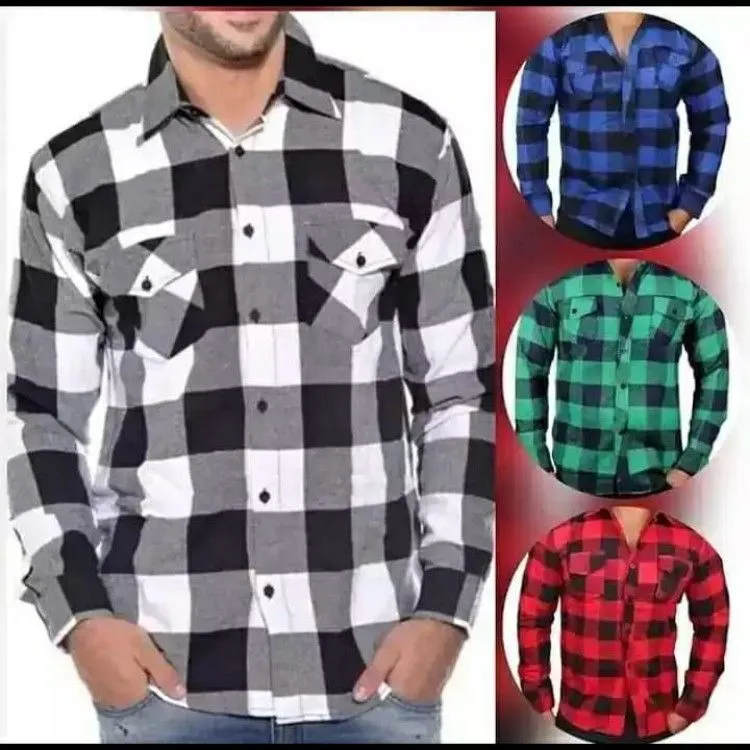 Camisa xadrez fanelado masculino