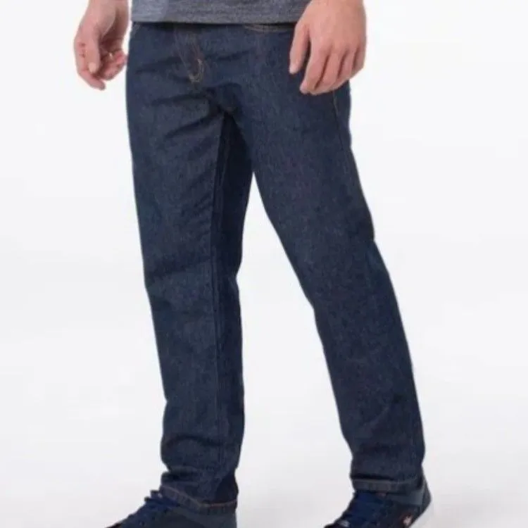 Calça jeans masculino tradicional escuro