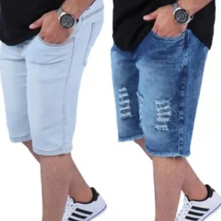 Bermuda jeans masculino