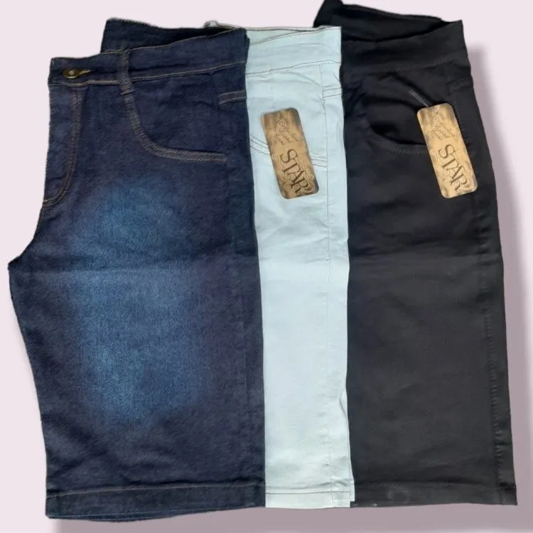 Bermuda jeans masculino