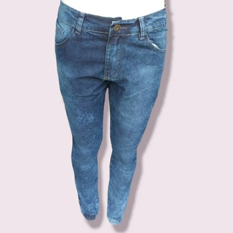 Calca jeans masculina azul masada