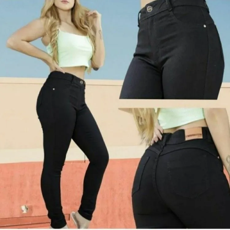 Calça jeans feminina com elastano