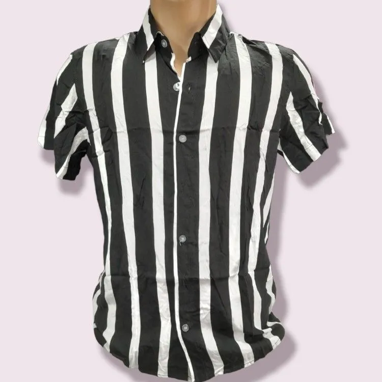 Camisa social viscose masculino