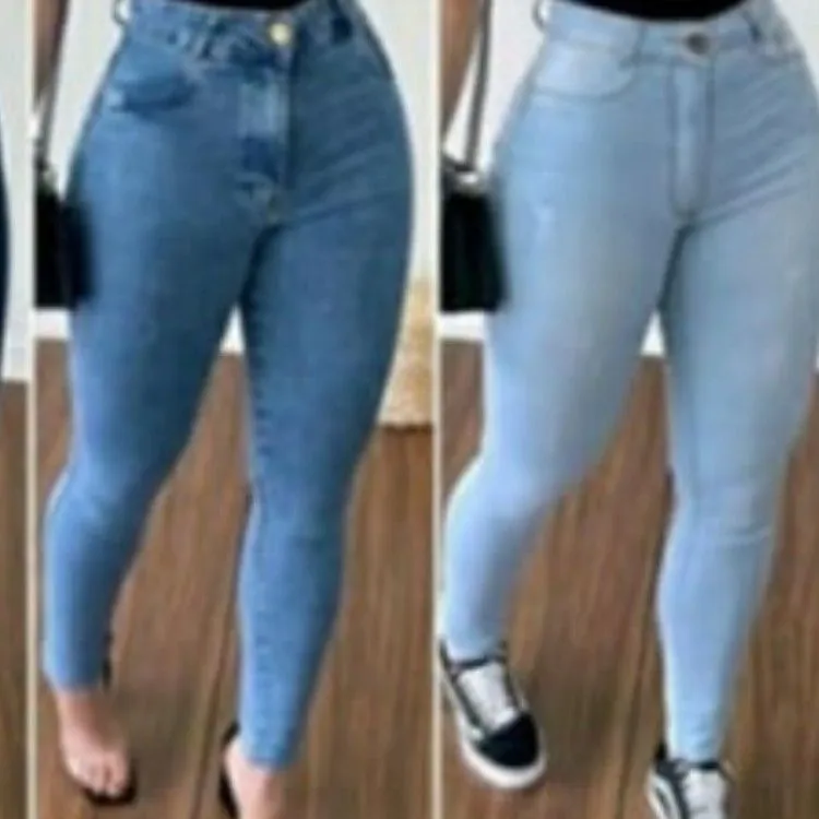 Calça jeans feminina com elastano