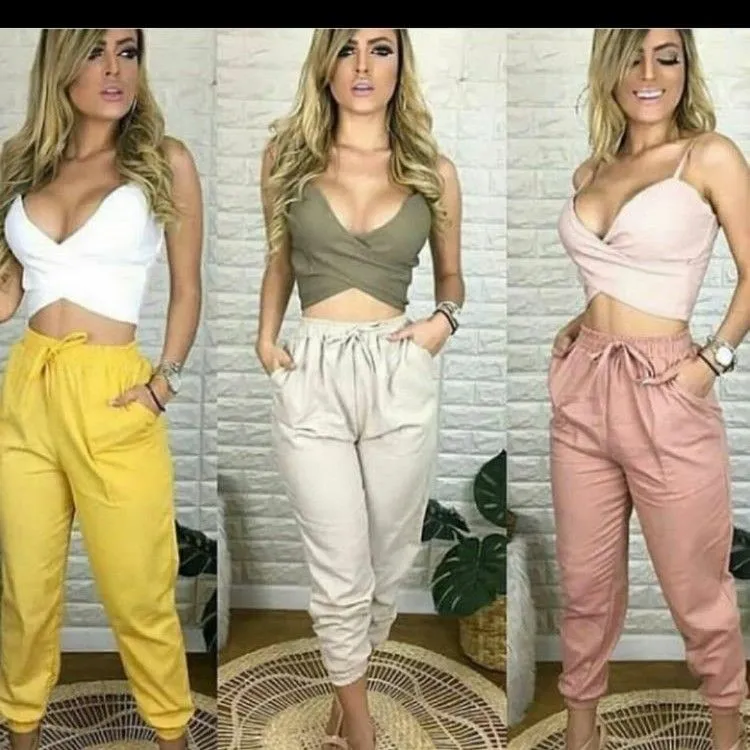 Calça Jogger linho