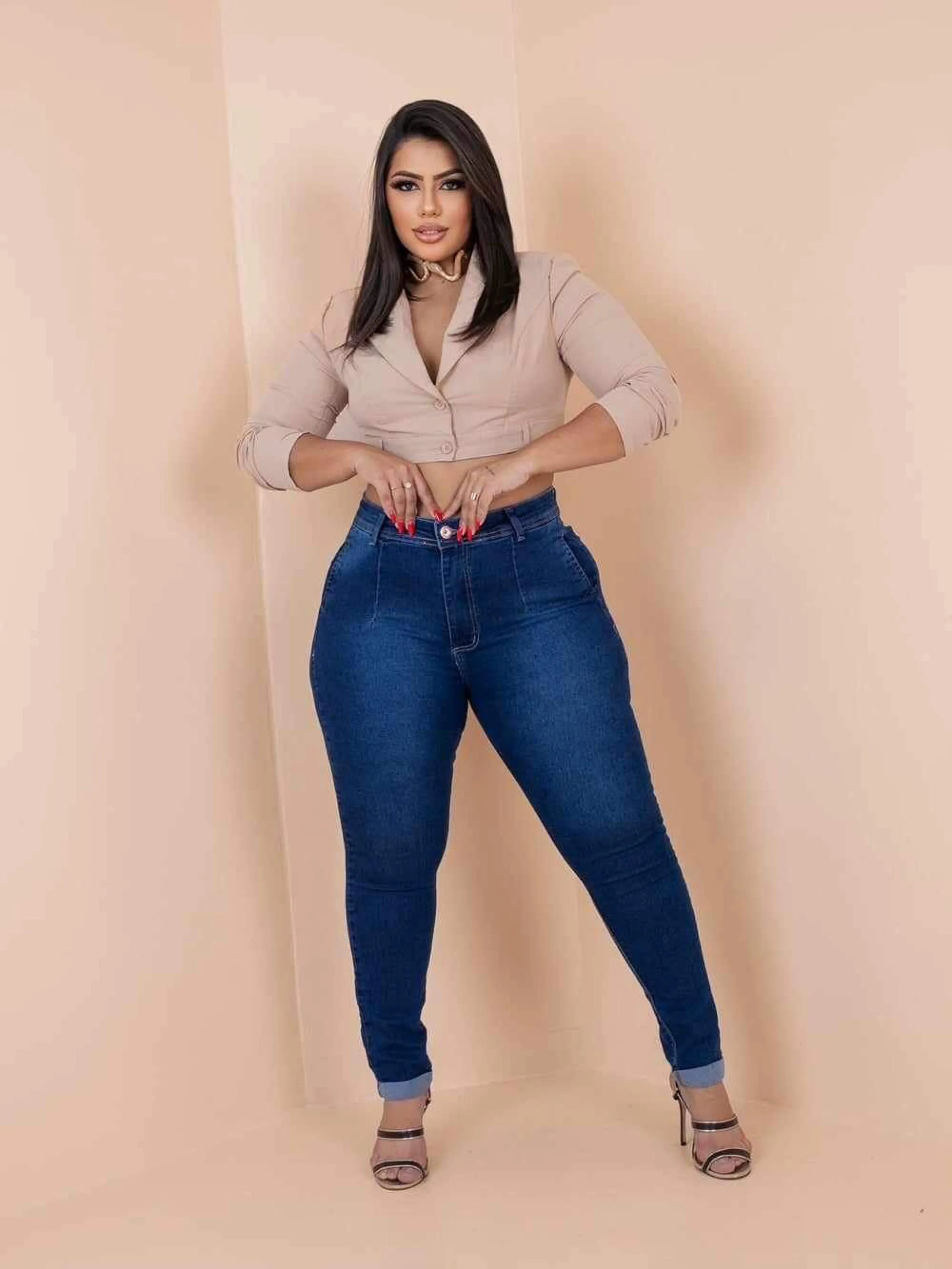 Calça jenas plus size