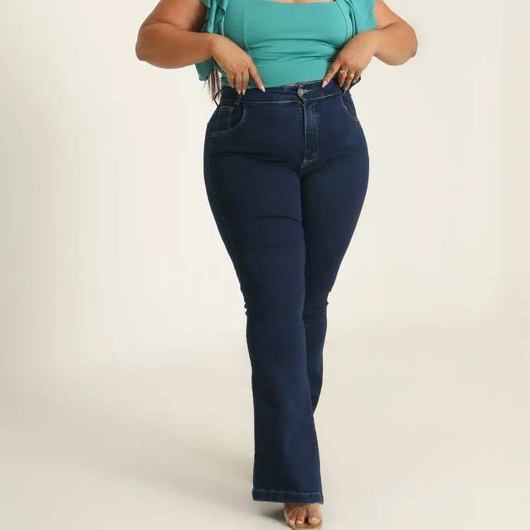 Flare jeans plus size