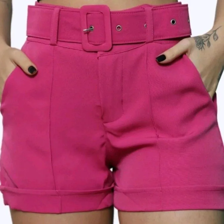 Short afaiataria feminina