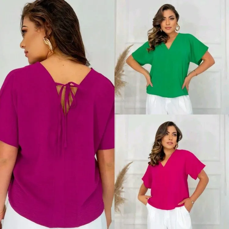 Blusa feminina tecido Duna