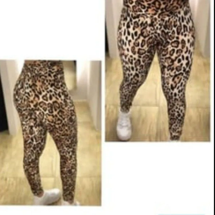 Calça Legging estampada onça animal print moda feminina moda academia fitnes leg cintura alta Tam P M G GG