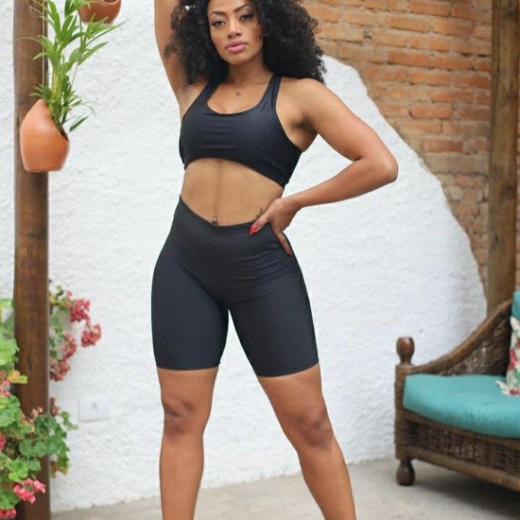 Bermuda meia coxa suplex