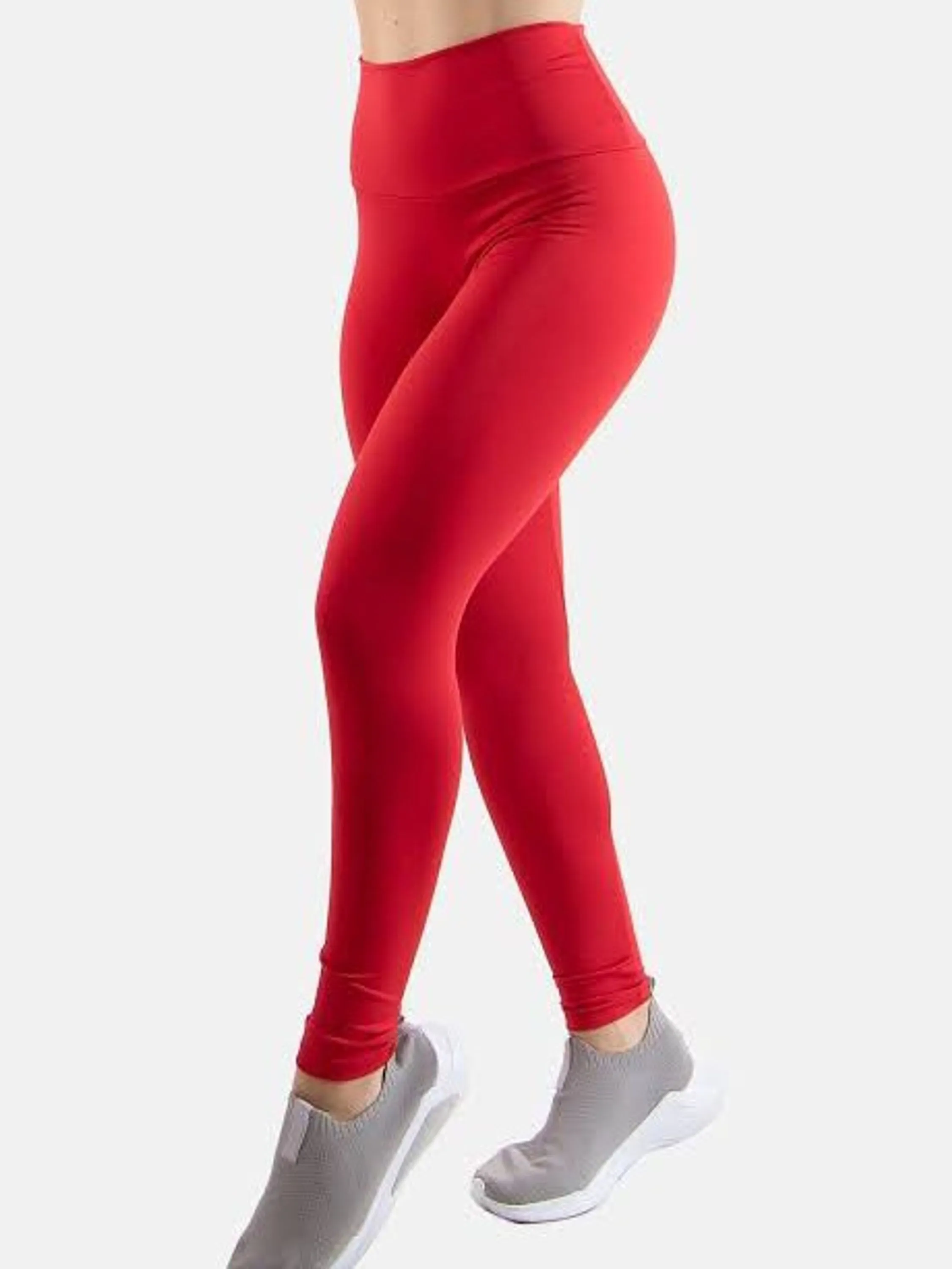 Legging lisa vermelho Natal suplex grosso