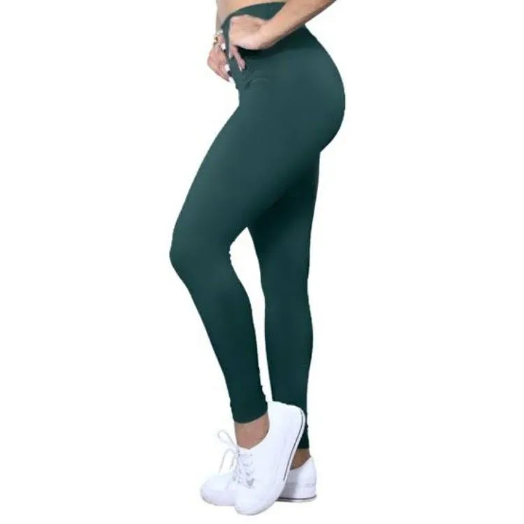 Legging verde militar  Legging básica lisa