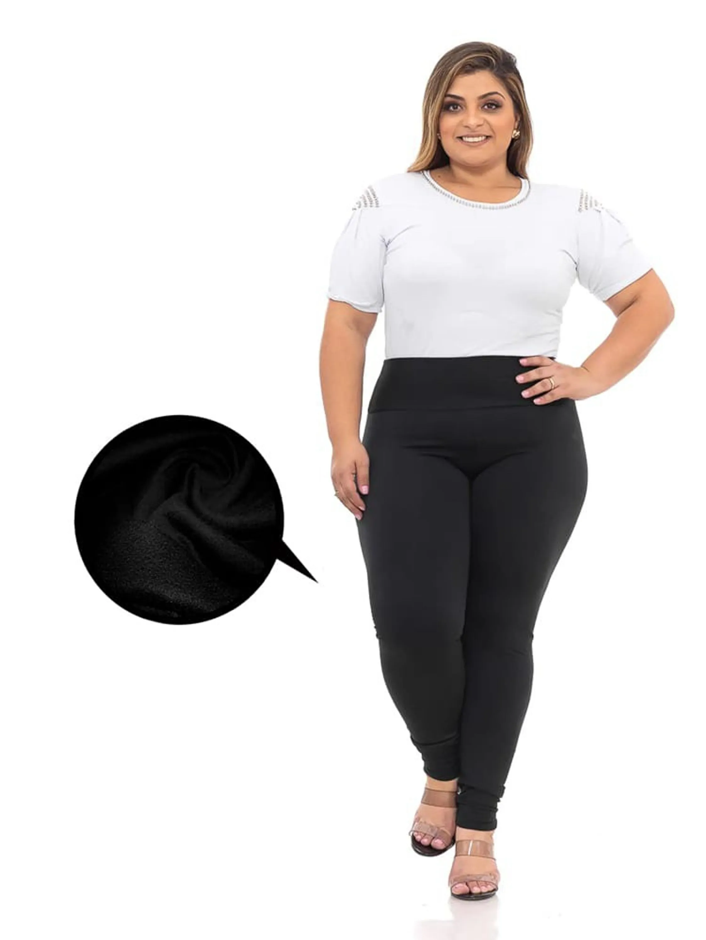 Legging flanelada plus size