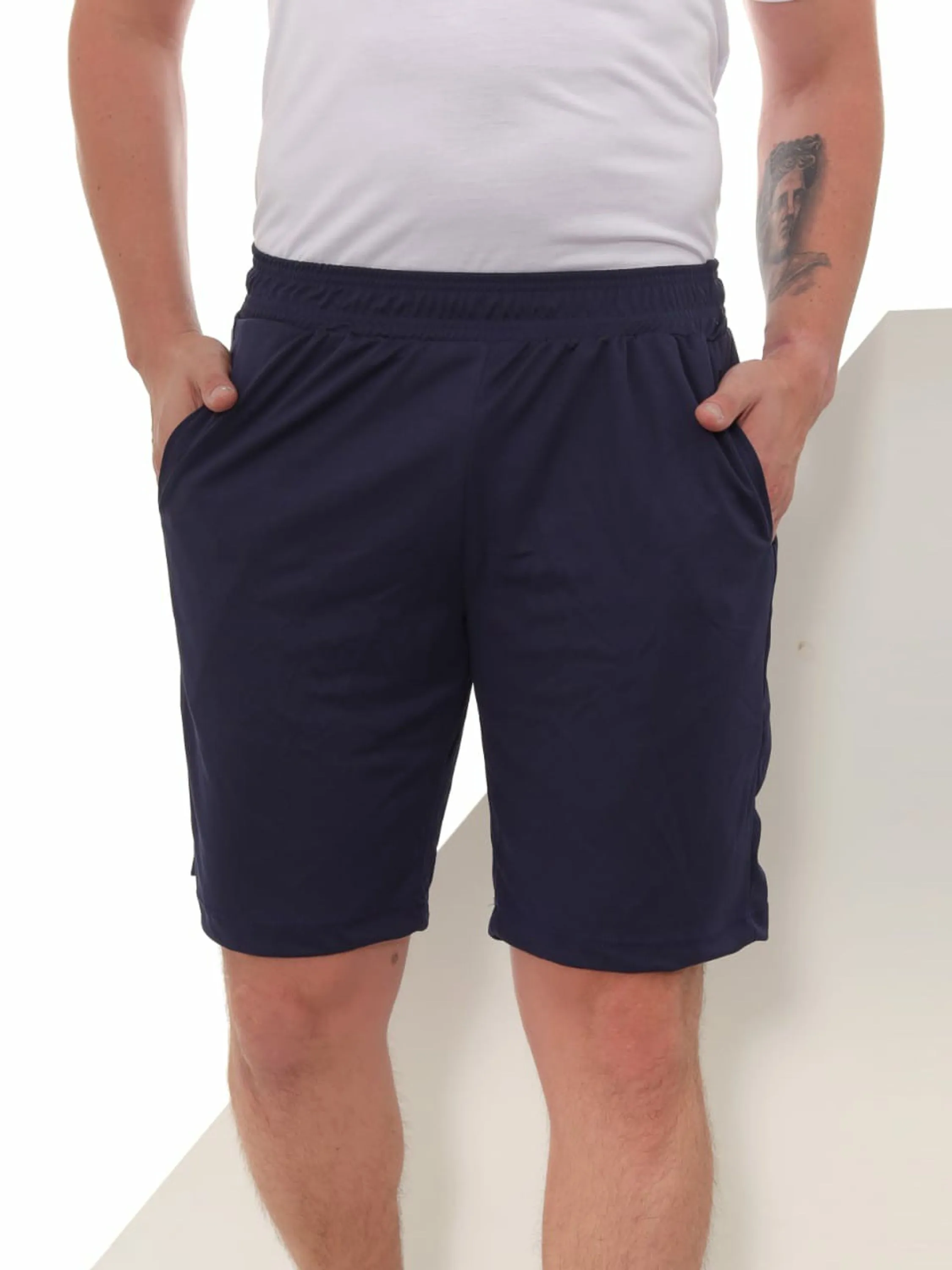 Bermuda de Academia Dry Fit Azul Marinho