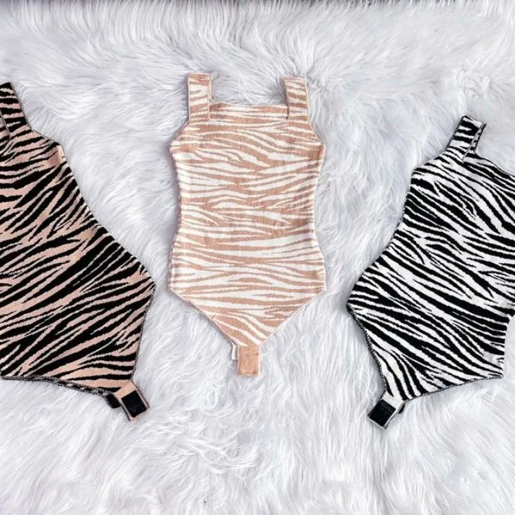 Body de tricot modal zebra