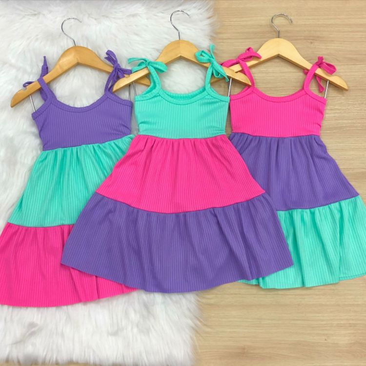 Vestido infantil três Maria