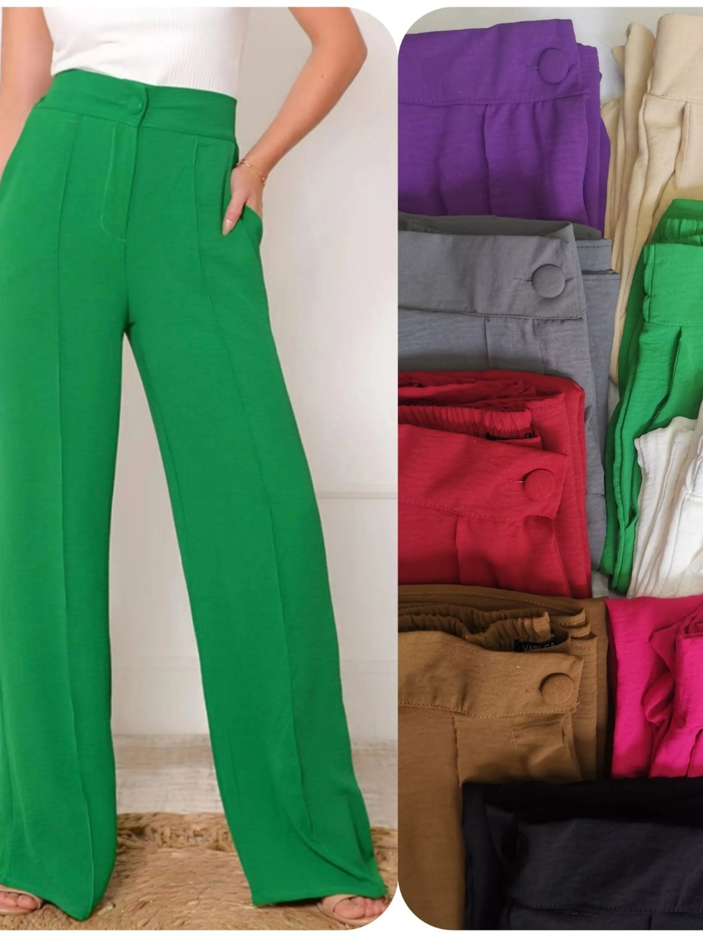 Calça pantalona de duna 001#