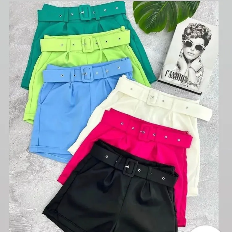 Shorts alfaiataria de cinto