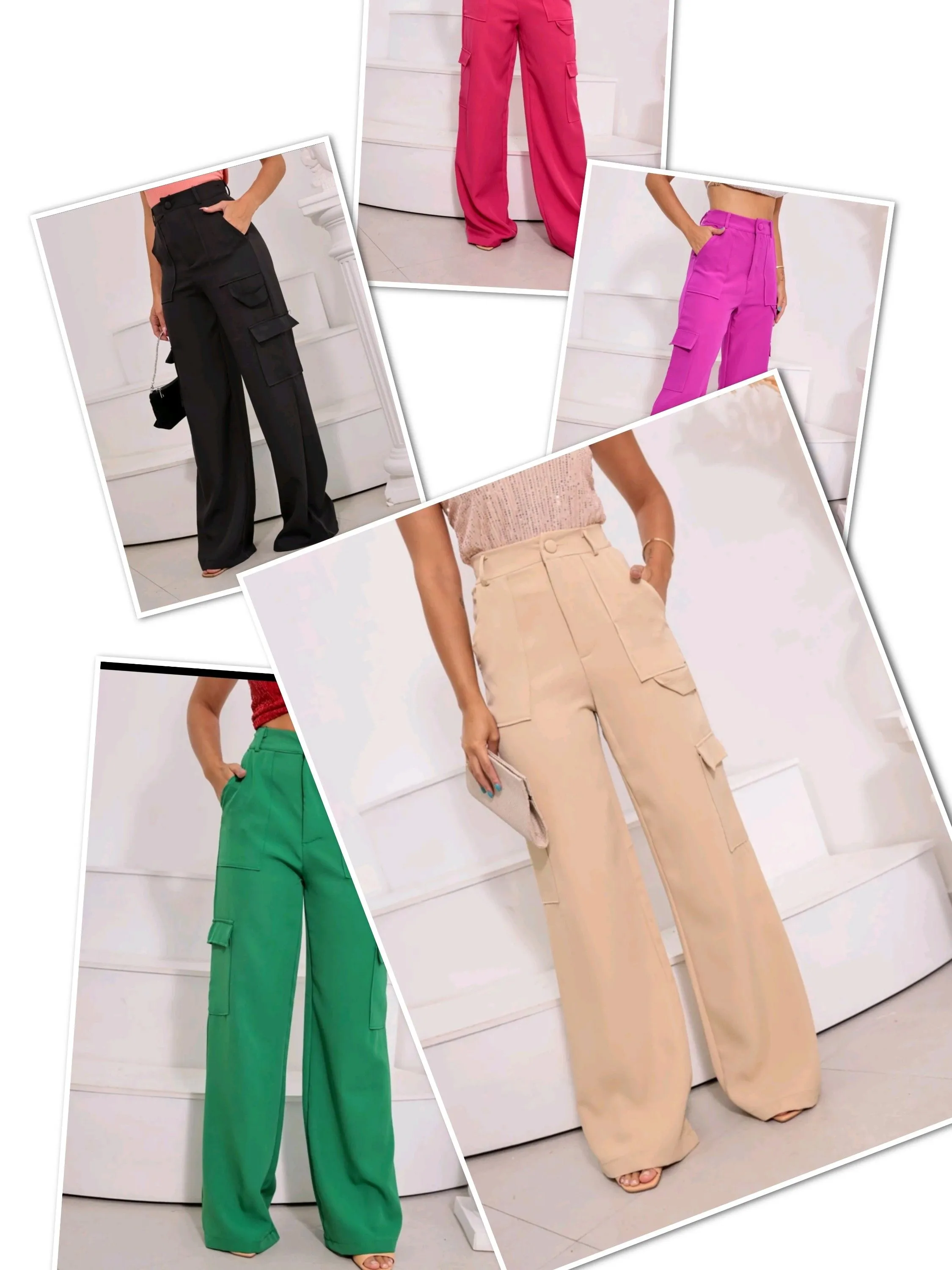 calça cargo feminina de alfaiataria