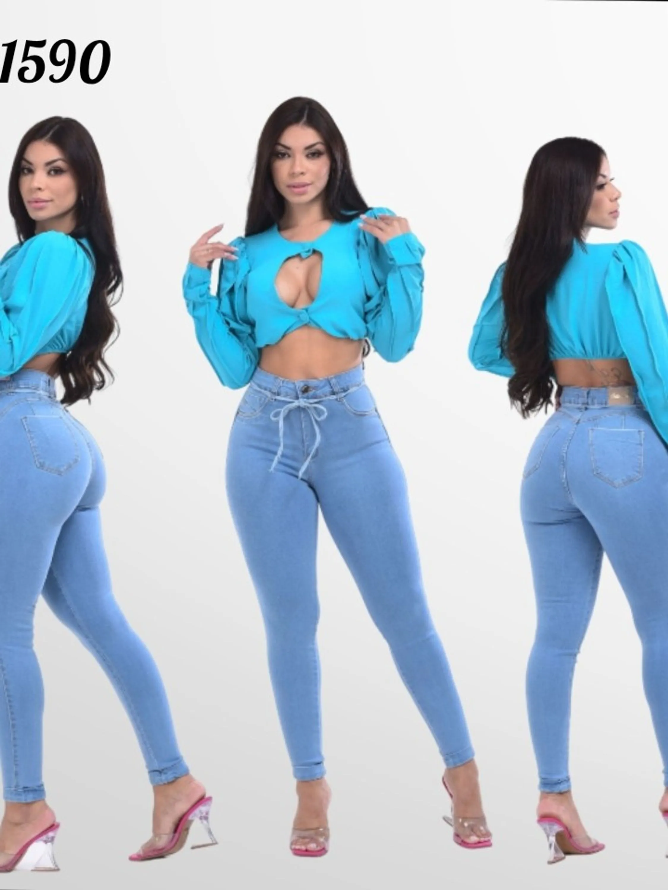 Calça jeans clara