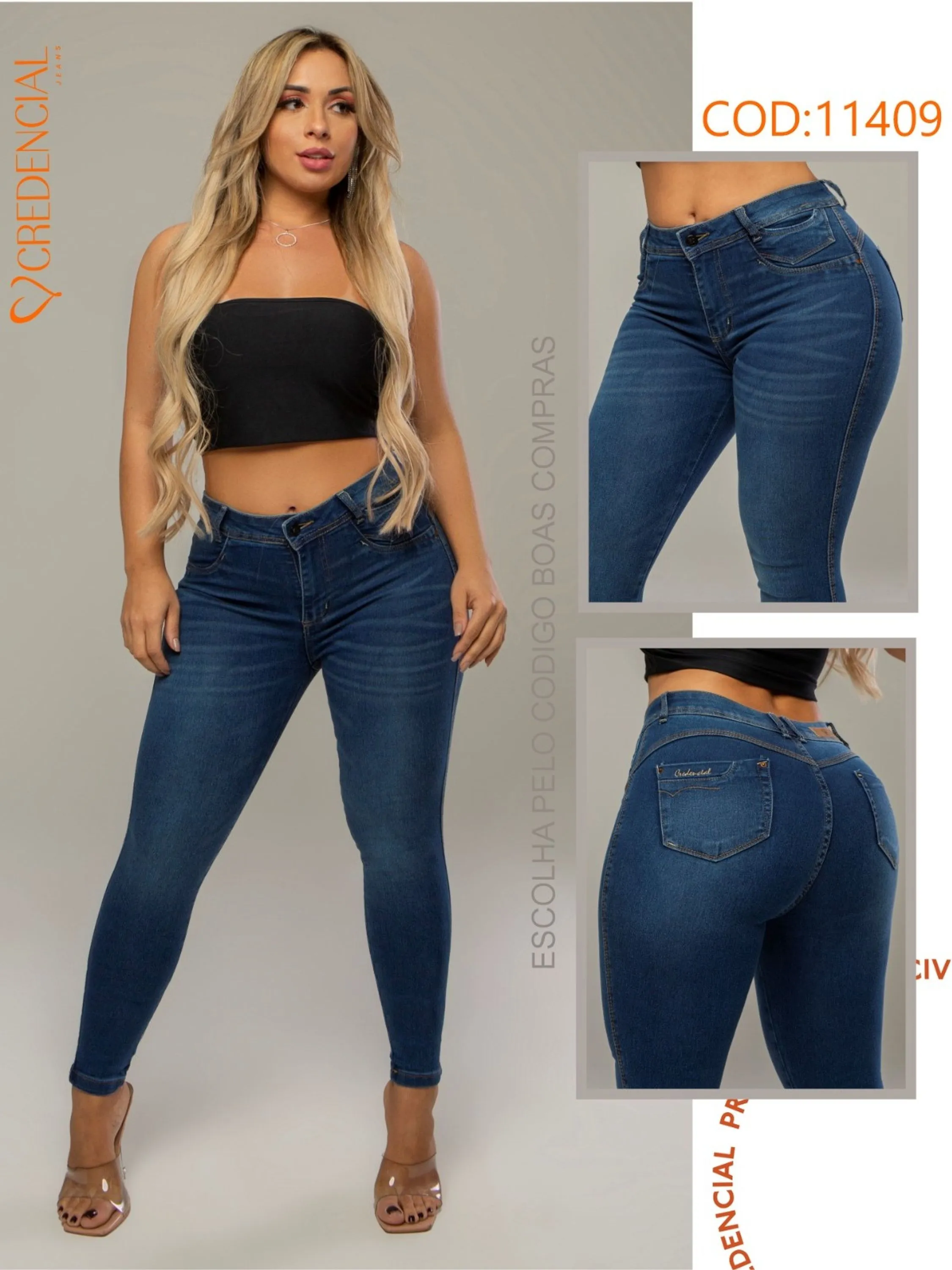 Calça jeans intermediária