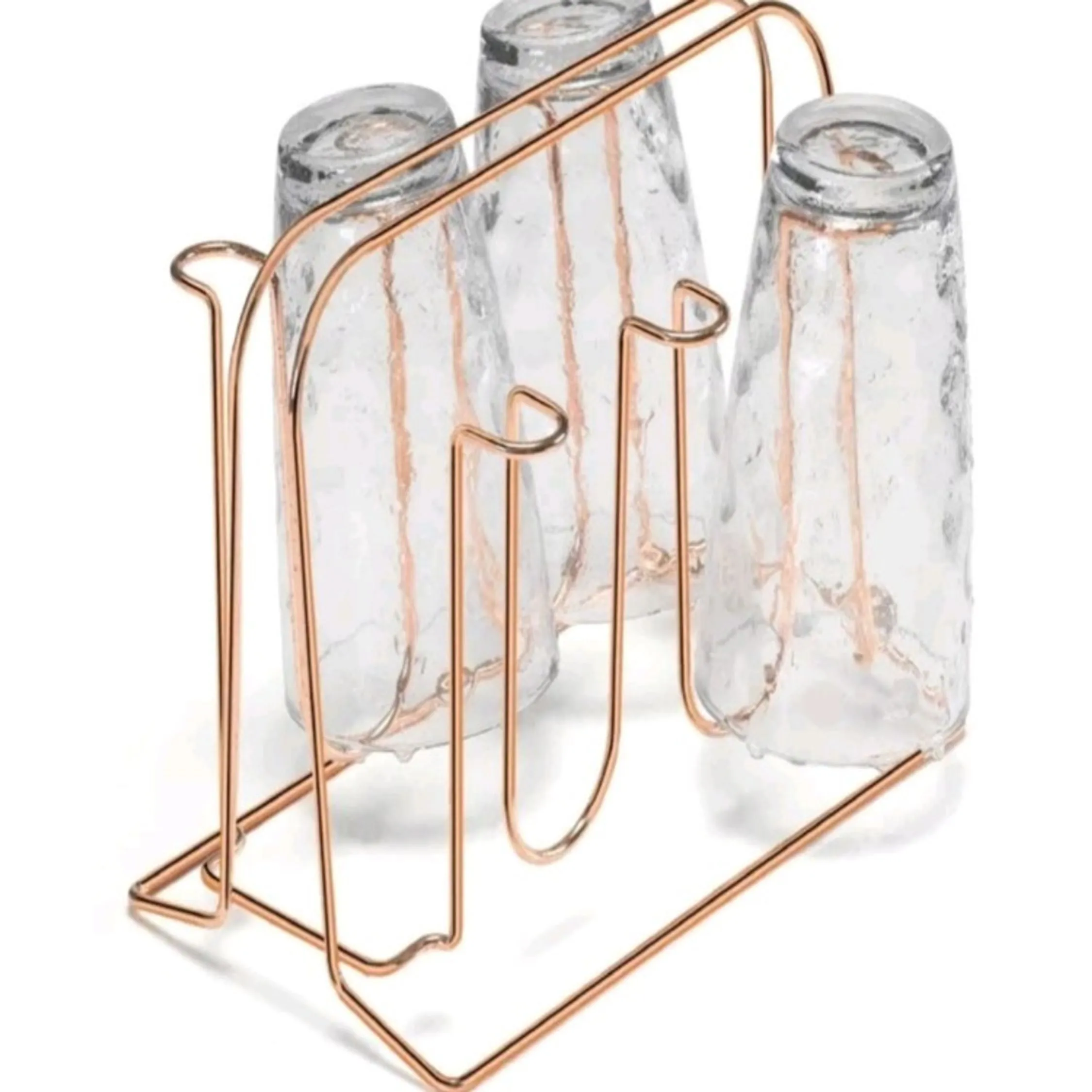 Porta  Copos De Mesa Arthi 2224 - Rose Gold