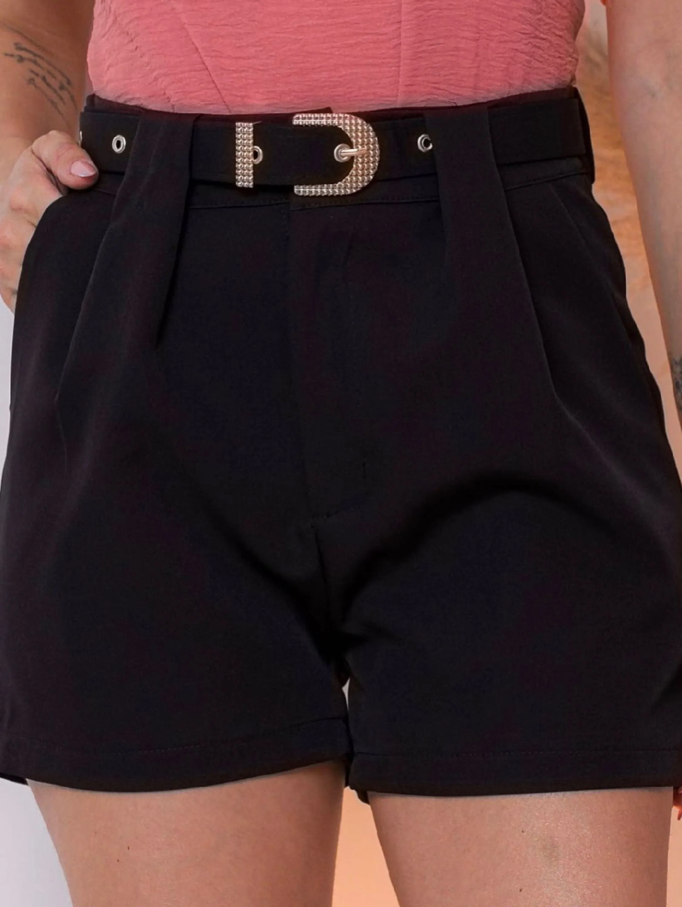 Short feminino alfaiataria vivimodas