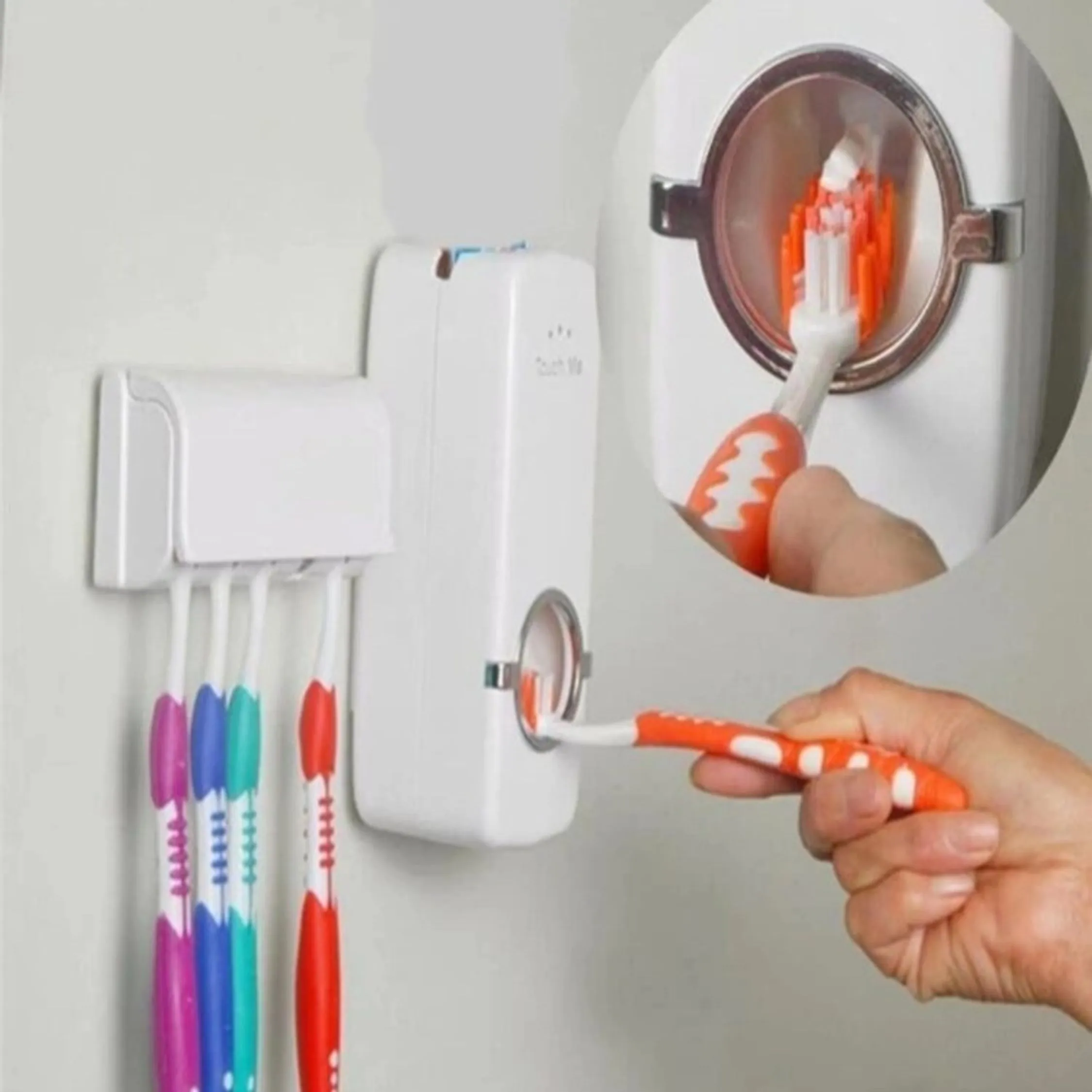 Dispenser Aplicador Creme Dental Automatico Pasta Dente Suporte Escovas