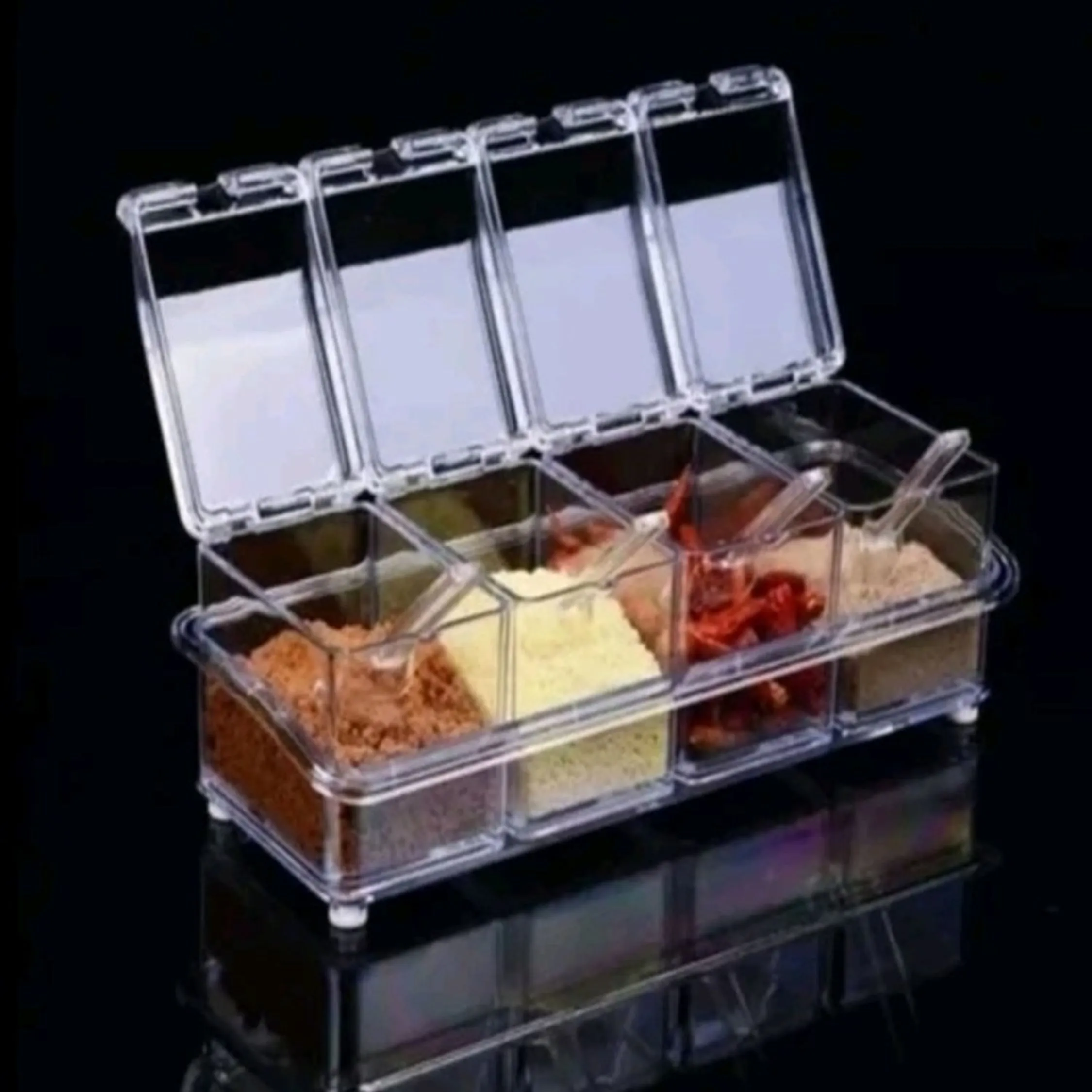 Porta Condimentos E Temperos Crystal Seasoning Box P/entrega