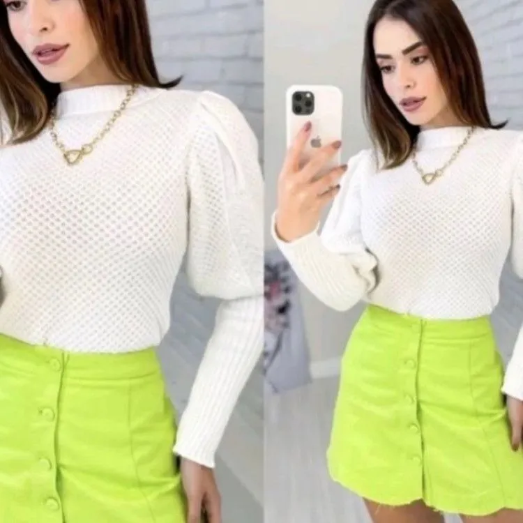 Blusa manga princesa de modal