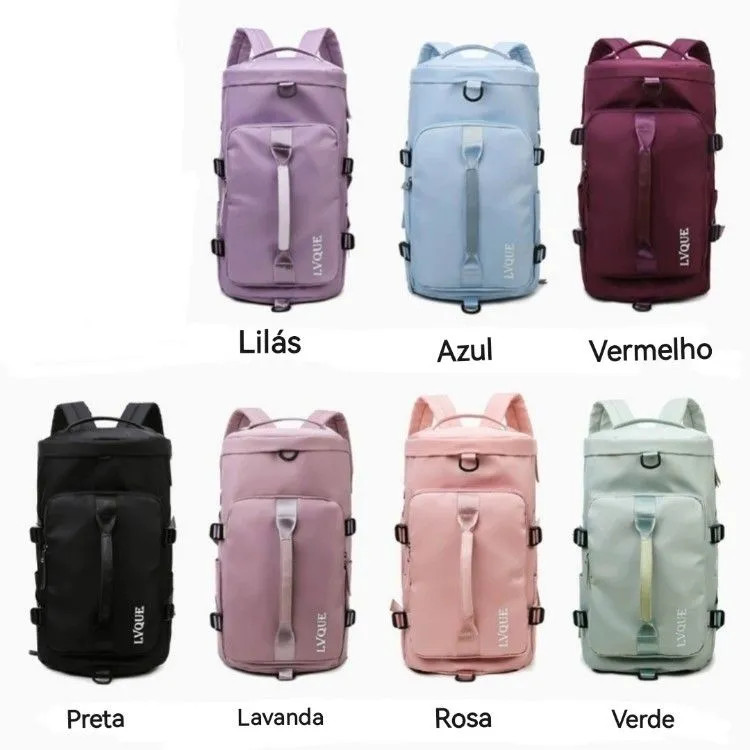 bolsa esportiva fitness vira mochila xaviera bolsa