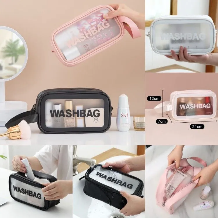 bolsa necessaire transparente washbag Media