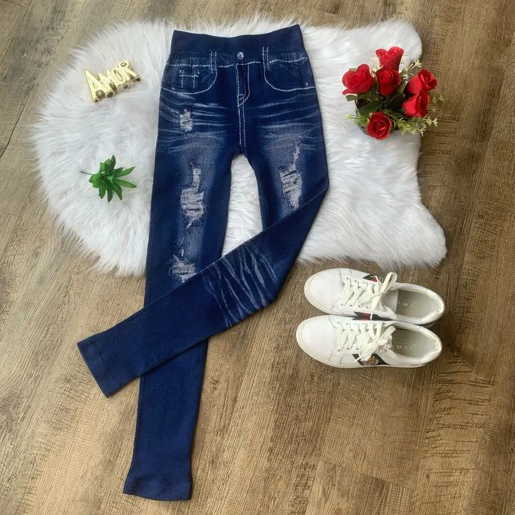 Calça legging jeans fake 008