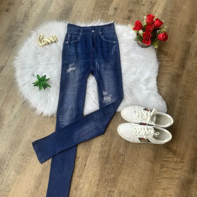 Calça legging jeans fake 014