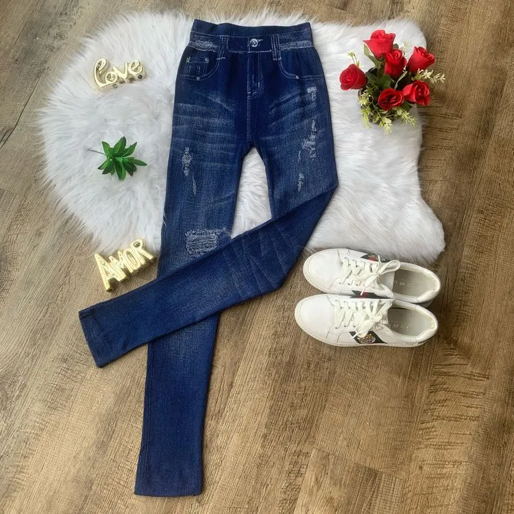 Calça legging jeans fake 013