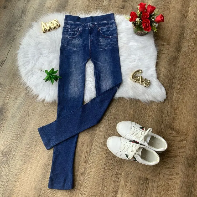 Calça legging jeans fake 012