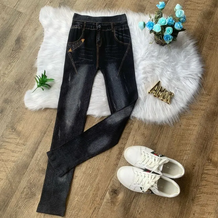 Calça legging jeans fake 021