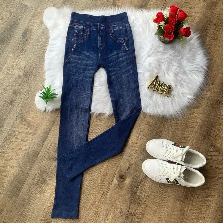 Calça legging jeans fake 020