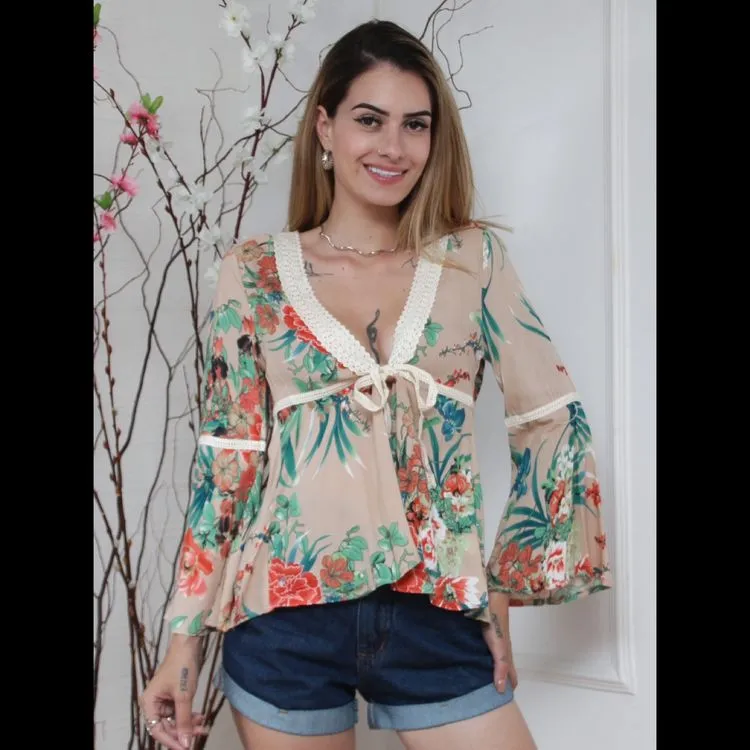 Blusa Manga flare  L0917