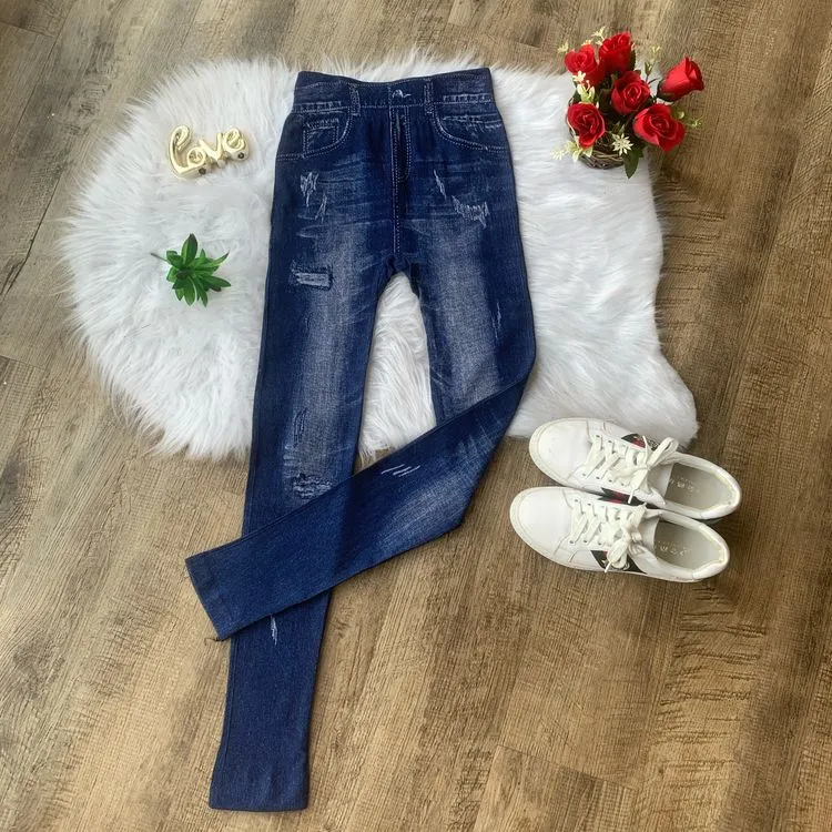 Calça legging jeans fake 009