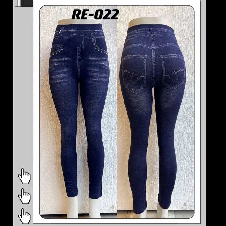 Calça legging jeans fake