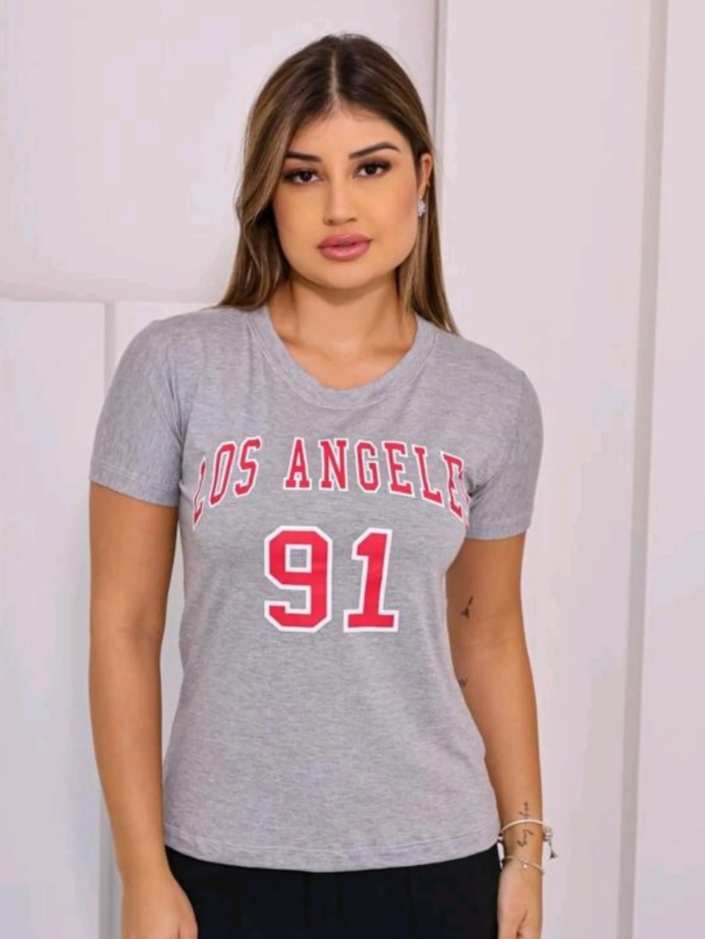 Camiseta feminina Tshirts  Estampa los angele